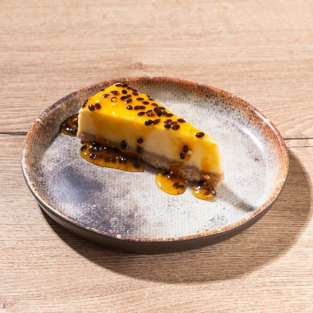 Cheesecake de Maracuyá.